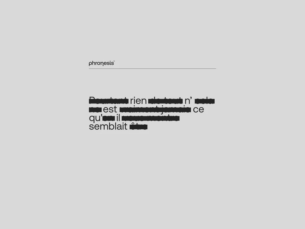 Phronesis — interactive machine